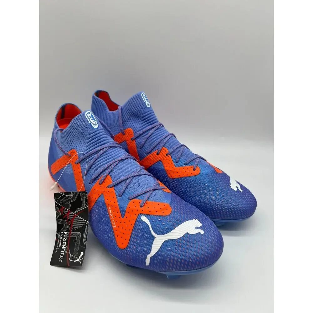 Puma Future Ultimate FG AG Soccer 107165 01 Blue Glimmer Men's Size 10.5